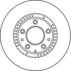 DISC FRANA TRW DF6068 - Compatibil cu MAZDA