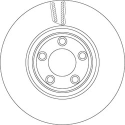 DISC FRANA TRW DF6073S - Compatibil cu DAIMLER, JAGUAR