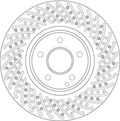 DISC FRANA TRW DF6079S - Compatibil cu MERCEDES-BENZ