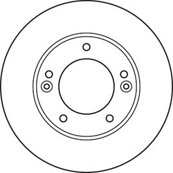 DISC FRANA TRW DF6081S - Compatibil cu KIA