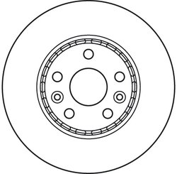 DISC FRANA TRW DF6110 - Compatibil cu MERCEDES-BENZ, NISSAN, RENAULT