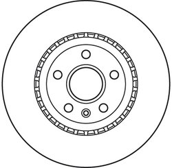 DISC FRANA TRW DF6113S - Compatibil cu OPEL, SAAB, VAUXHALL