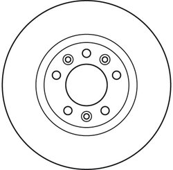 DISC FRANA TRW DF6121 - Compatibil cu CITROEN, PEUGEOT