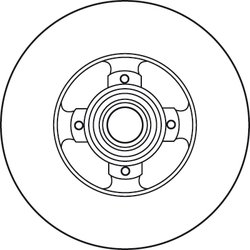 DISC FRANA TRW DF6128BS - Compatibil cu CITROEN, DS, DS (CAPSA), PEUGEOT, PEUGEOT (DF-PSA)