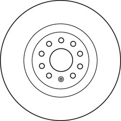 DISC FRANA TRW DF6133S - Compatibil cu AUDI, CUPRA, SEAT, SKODA, SKODA (SVW), VW, VW (FAW)