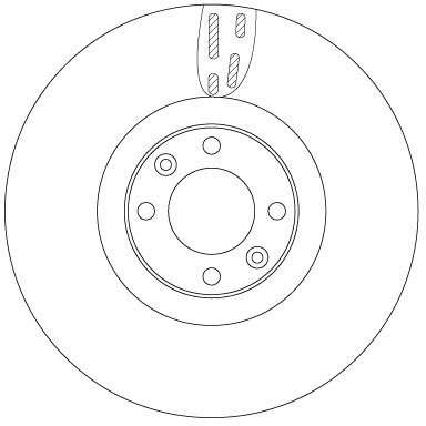 DISC FRANA TRW DF6140 - Compatibil cu CITROEN, DS, PEUGEOT