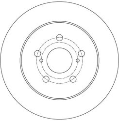 DISC FRANA TRW DF6145 - Compatibil cu LEXUS, SUBARU, TOYOTA