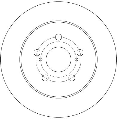 DISC FRANA TRW DF6145 - Compatibil cu LEXUS, SUBARU, TOYOTA