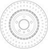 DISC FRANA TRW DF6149S - Compatibil cu AUDI, PORSCHE
