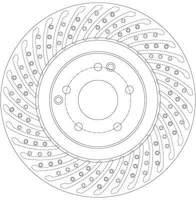 DISC FRANA TRW DF6153S - Compatibil cu MERCEDES-BENZ
