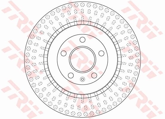 DISC FRANA TRW DF6175S - Compatibil cu AUDI, PORSCHE, VW