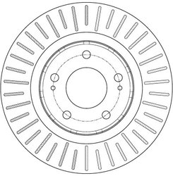 DISC FRANA TRW DF6174 - Compatibil cu CITROEN, MITSUBISHI, PEUGEOT