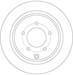 DISC FRANA TRW DF6177 - Compatibil cu CITROEN, LANCIA, MITSUBISHI, PEUGEOT