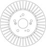 DISC FRANA TRW DF6180S - Compatibil cu HONDA