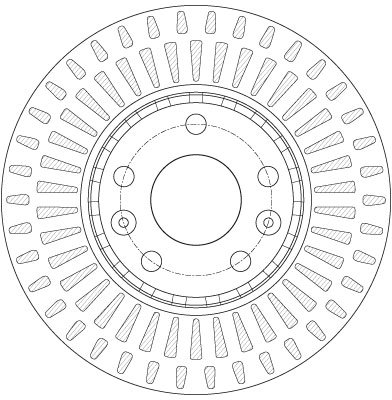 DISC FRANA TRW DF6184 - Compatibil cu RENAULT