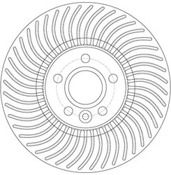 DISC FRANA TRW DF6185S - Compatibil cu FORD, VOLVO