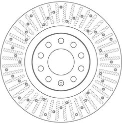 DISC FRANA TRW DF6189S - Compatibil cu AUDI