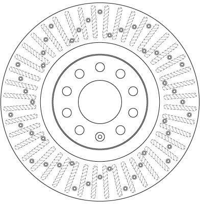 DISC FRANA TRW DF6189S - Compatibil cu AUDI