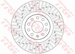 DISC FRANA TRW DF6189S - Compatibil cu AUDI