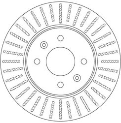 DISC FRANA TRW DF6198 - Compatibil cu HYUNDAI, KIA