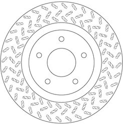DISC FRANA TRW DF6206 - Compatibil cu MITSUBISHI