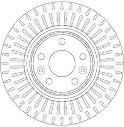 DISC FRANA TRW DF6208S - Compatibil cu RENAULT