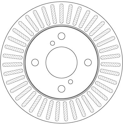 DISC FRANA TRW DF6214 - Compatibil cu NISSAN, SUZUKI