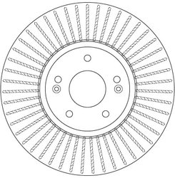DISC FRANA TRW DF6222 - Compatibil cu HYUNDAI