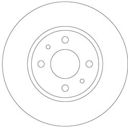 DISC FRANA TRW DF6231 - Compatibil cu CHRYSLER, FIAT, LANCIA