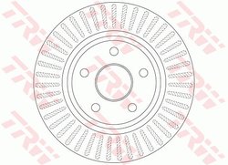 DISC FRANA TRW DF6251 - Compatibil cu JEEP