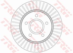 DISC FRANA TRW DF6253S - Compatibil cu CHRYSLER, DODGE, FIAT