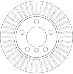 DISC FRANA TRW DF6255 - Compatibil cu BMW