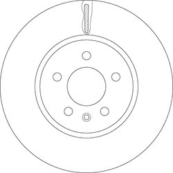DISC FRANA TRW DF6260S - Compatibil cu OPEL, VAUXHALL
