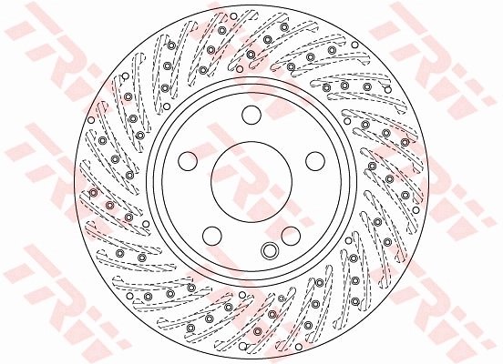 DISC FRANA TRW DF6262S - Compatibil cu MERCEDES-BENZ, VW