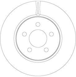DISC FRANA TRW DF6264 - Compatibil cu DODGE, JEEP