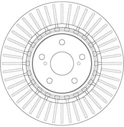 DISC FRANA TRW DF6265 - Compatibil cu LEXUS, TOYOTA
