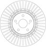 DISC FRANA TRW DF6265 - Compatibil cu LEXUS, TOYOTA