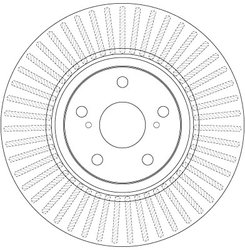 DISC FRANA TRW DF6268 - Compatibil cu TOYOTA