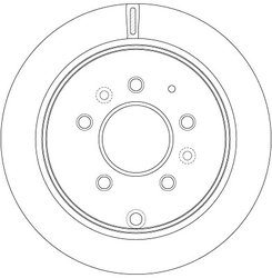 DISC FRANA TRW DF6291 - Compatibil cu MAZDA
