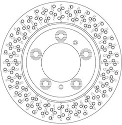 DISC FRANA TRW DF6298S - Compatibil cu PORSCHE