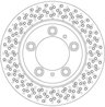 DISC FRANA TRW DF6298S - Compatibil cu PORSCHE