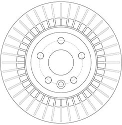 DISC FRANA TRW DF6308 - Compatibil cu VOLVO, VOLVO ASIA