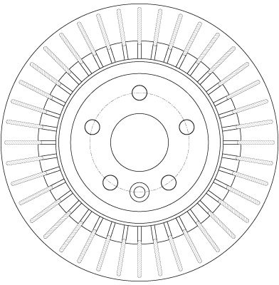 DISC FRANA TRW DF6308 - Compatibil cu VOLVO, VOLVO ASIA