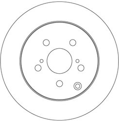 DISC FRANA TRW DF6319 - Compatibil cu TOYOTA