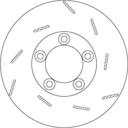 DISC FRANA TRW DF6321S - Compatibil cu PORSCHE