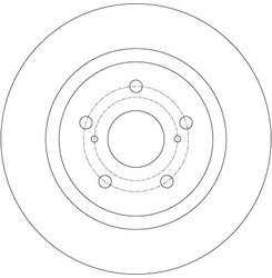 DISC FRANA TRW DF6324 - Compatibil cu TOYOTA
