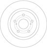 DISC FRANA TRW DF6324 - Compatibil cu TOYOTA