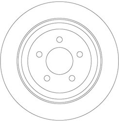 DISC FRANA TRW DF6341 - Compatibil cu DODGE, JEEP
