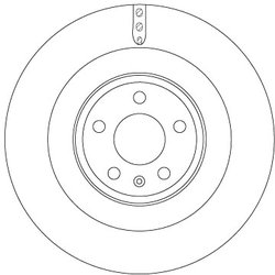 DISC FRANA TRW DF6343S - Compatibil cu AUDI