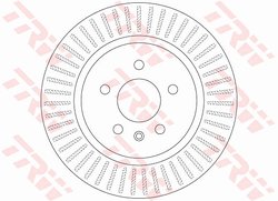 DISC FRANA TRW DF6371 - Compatibil cu OPEL, VAUXHALL